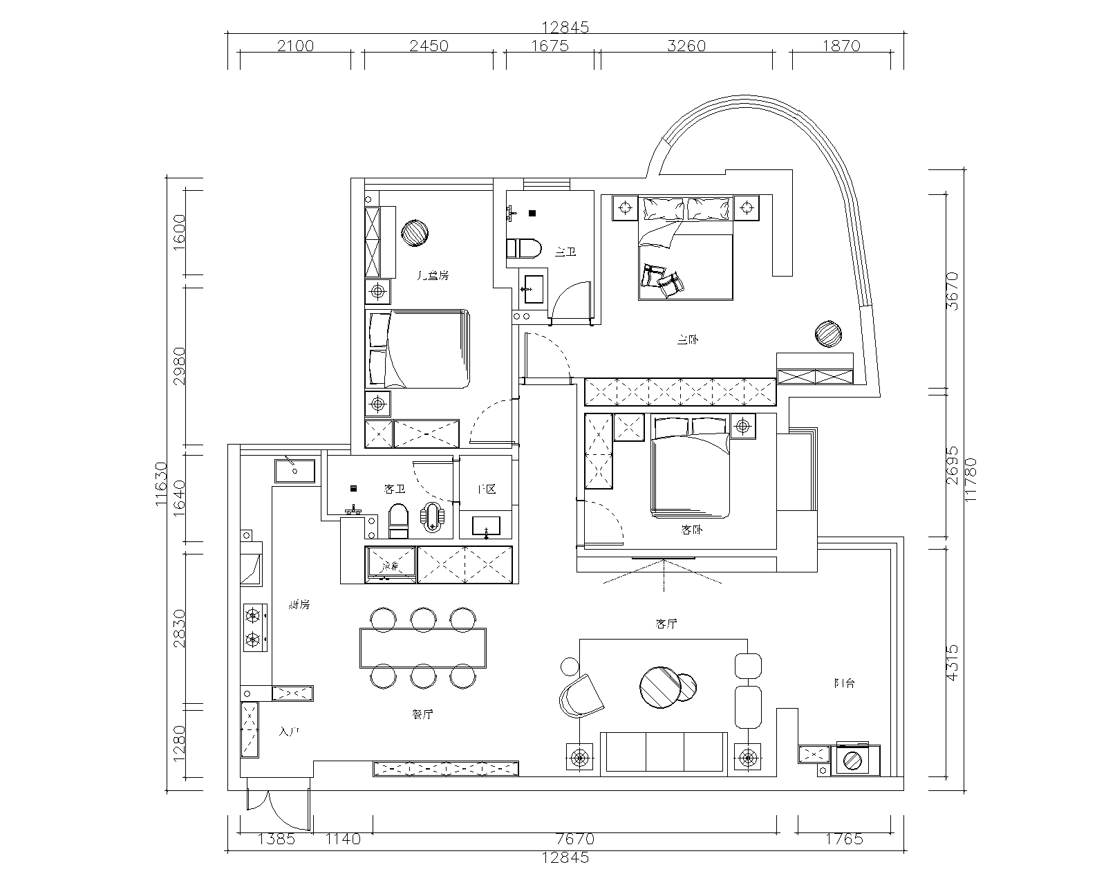 三葉石新作 | 華泰壹品125㎡，簡(jiǎn)約純粹的美